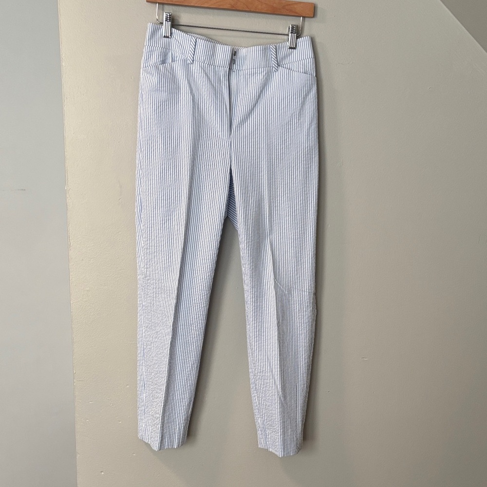 Brooks Brothers Light Blue and White Striped women’s pants size 4